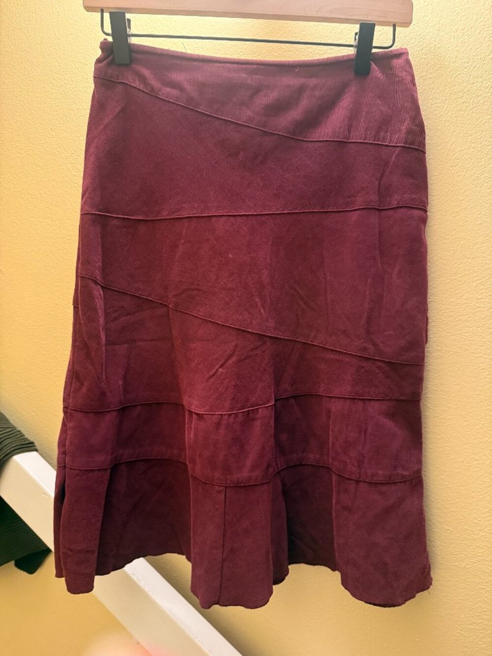 Lightweight Plum Courdory Skirt (2)